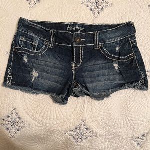 Denim jean shorts